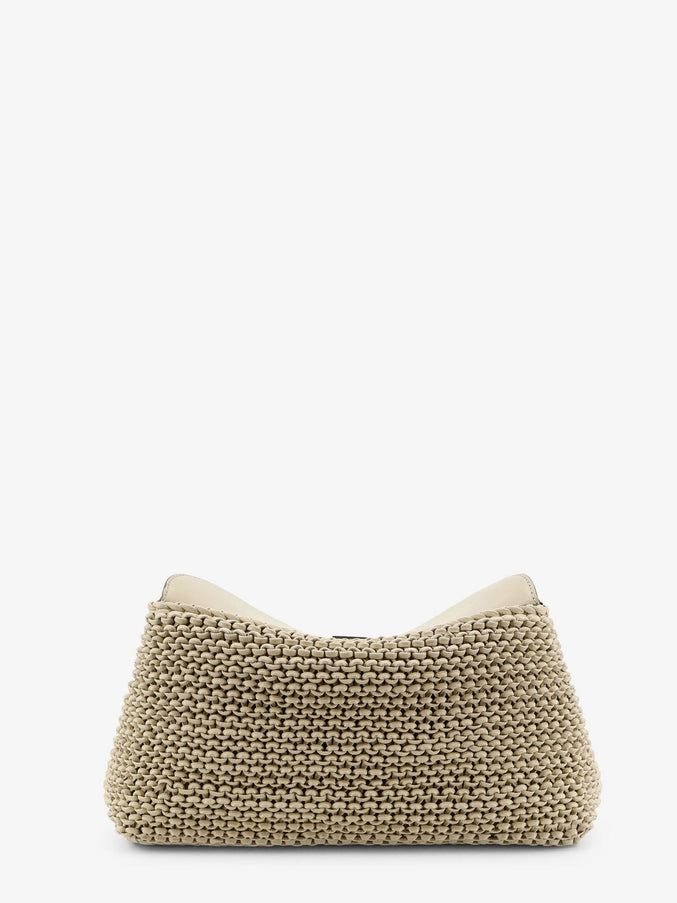Toteme T-Lock Woven Leather Clutch
