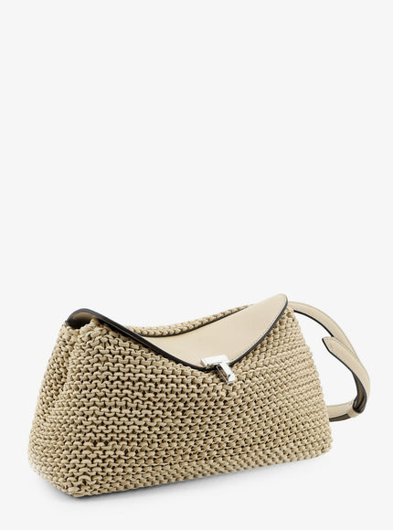 Toteme T-Lock Woven Leather Clutch