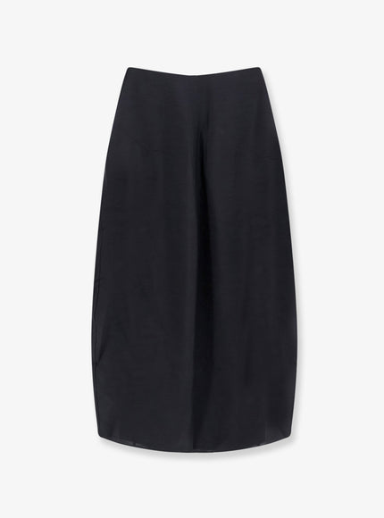 Toteme Parachute Silk Blend Skirt Black