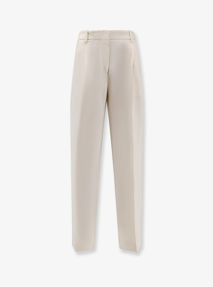 Toteme Viscose Trousers Ecru