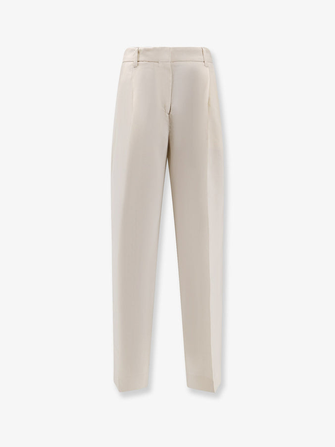 Toteme Viscose Trousers Ecru