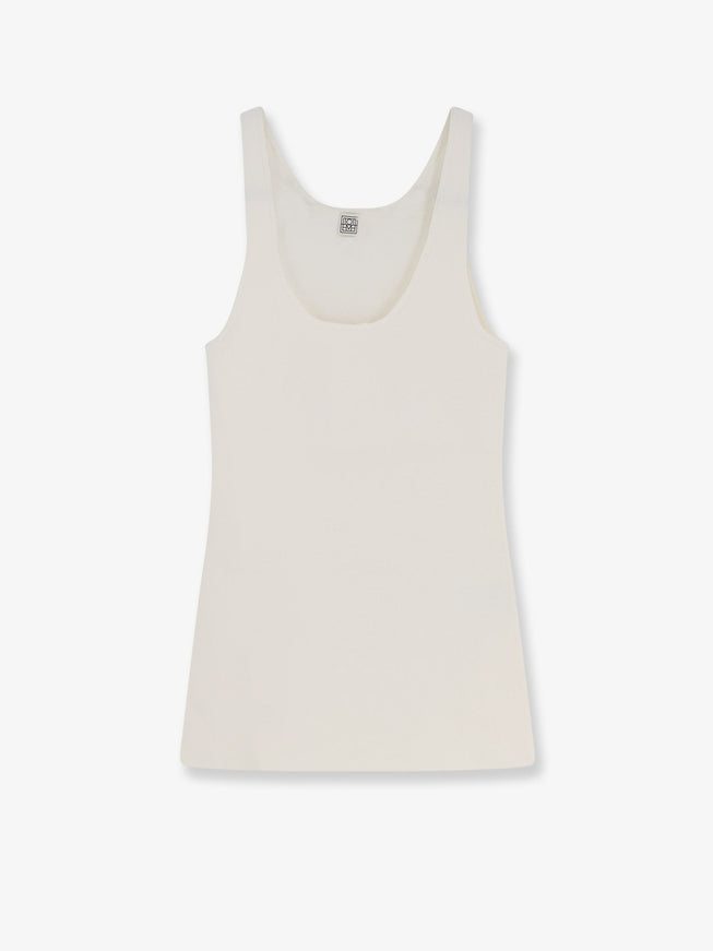 Toteme Viscose Blend Tank Top White