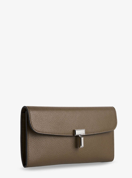 Toteme Leather T-Lock Wallet