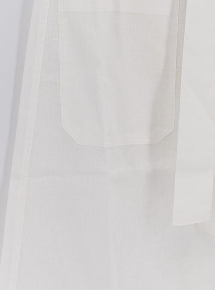 Toteme Tie-Waist Cotton And Linen Skirt