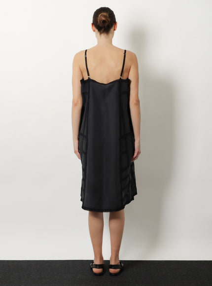 Toteme Short Silk Dress With All-Over Monogram