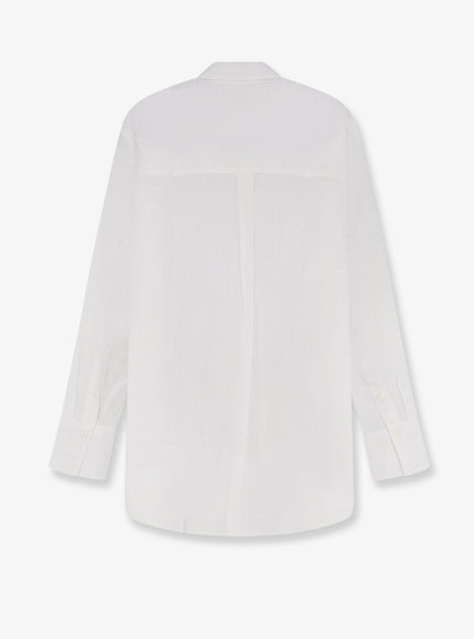 Toteme Cotton And Linen Oversized Summer Shirt