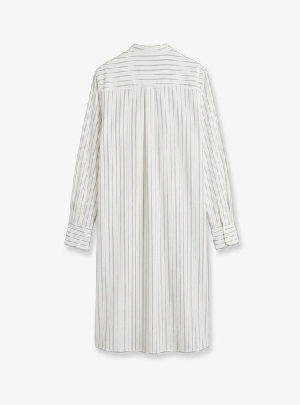 Toteme Striped Summer Viscose, Silk And Cotton Dress