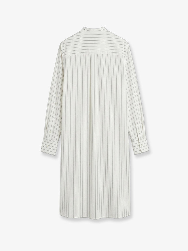 Toteme Striped Summer Viscose, Silk And Cotton Dress