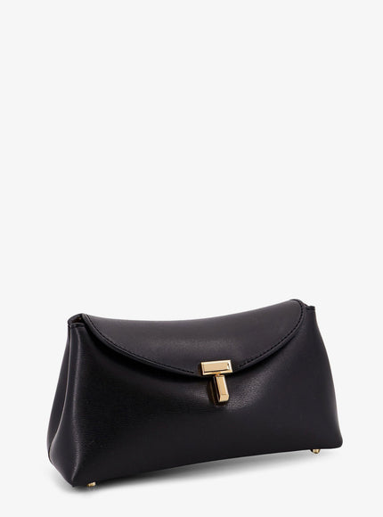 Toteme Mini T-Lock Leather Clutch