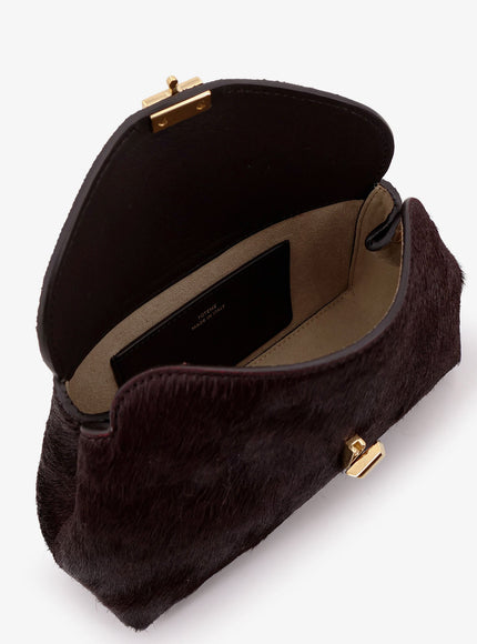 Toteme Mini T-Lock Leather Clutch