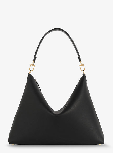 Toteme Bevel Leather Shoulder Bag Uni Black