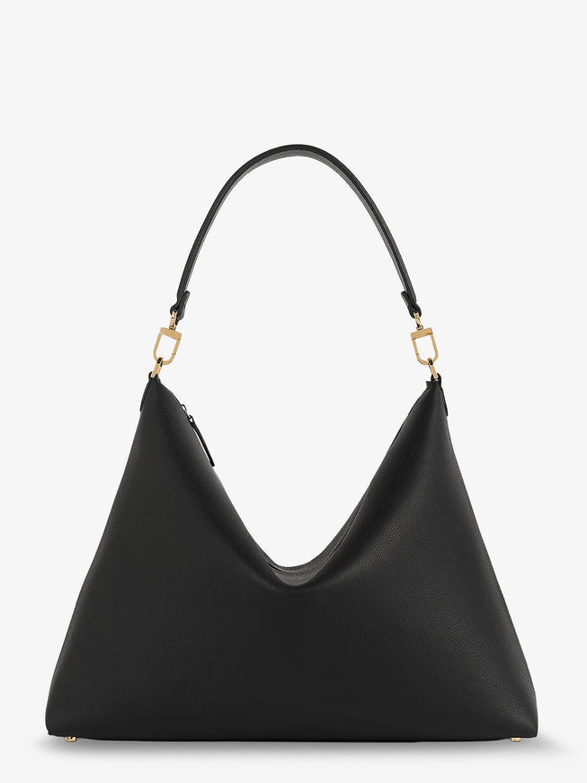 Toteme Bevel Leather Shoulder Bag Uni Black