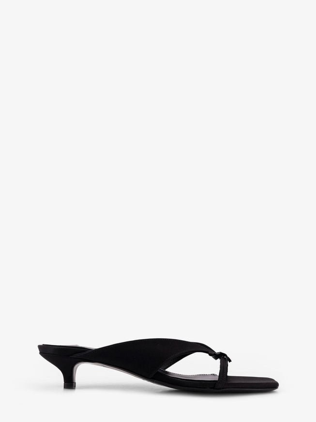 Toteme Satin Sandals Black