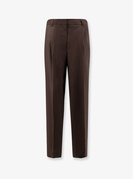 Toteme Wool Trousers With Pinces Pepper