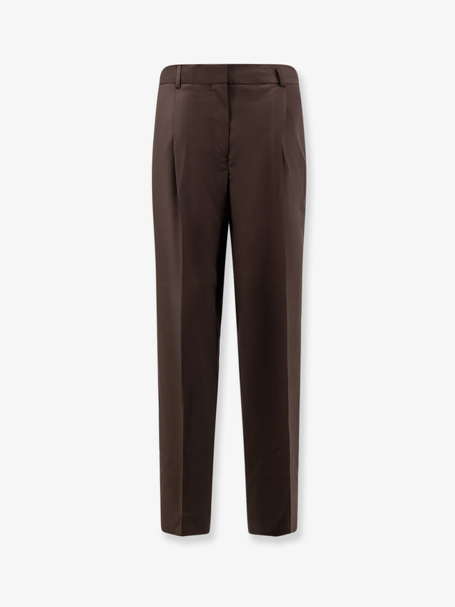 Toteme Wool Trousers With Pinces Pepper