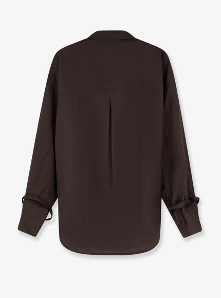 Toteme Tie-Cuff Wool Shirt