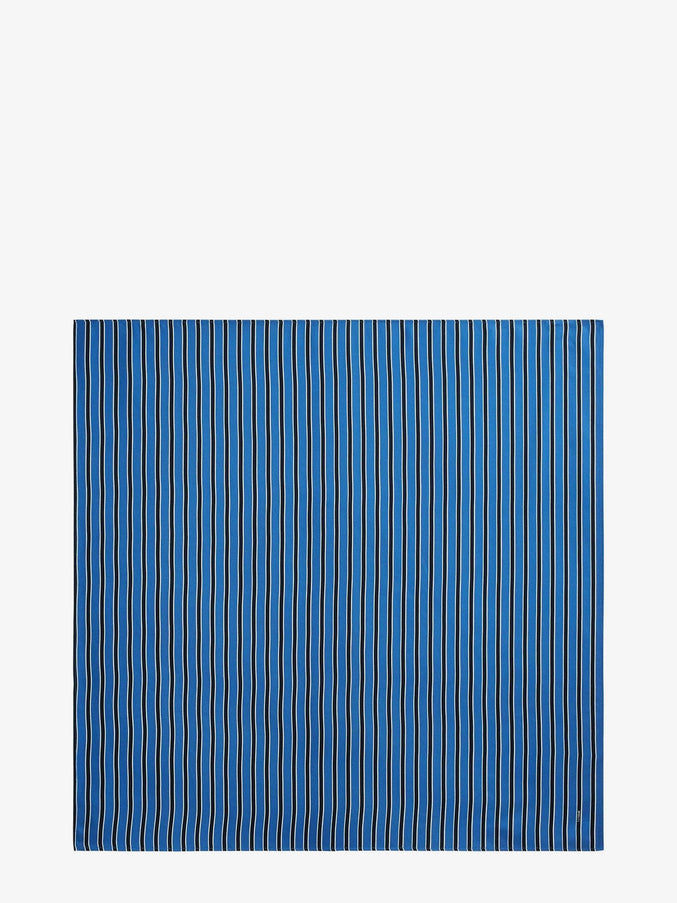 Toteme Silk Foulard Uni Bluenavy