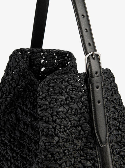 Toteme Raffia Shoulder Bag