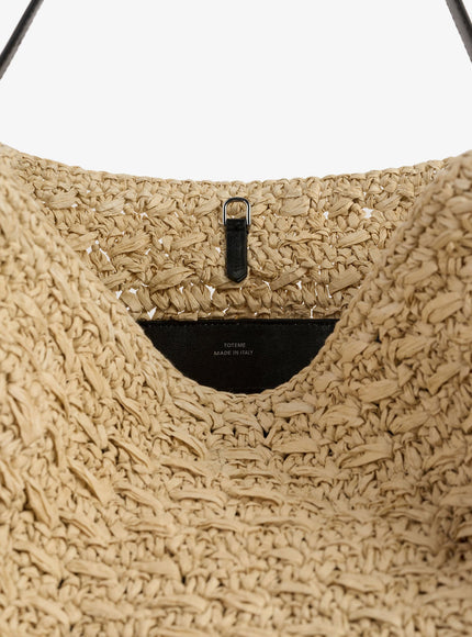 Toteme Raffia Shoulder Bag