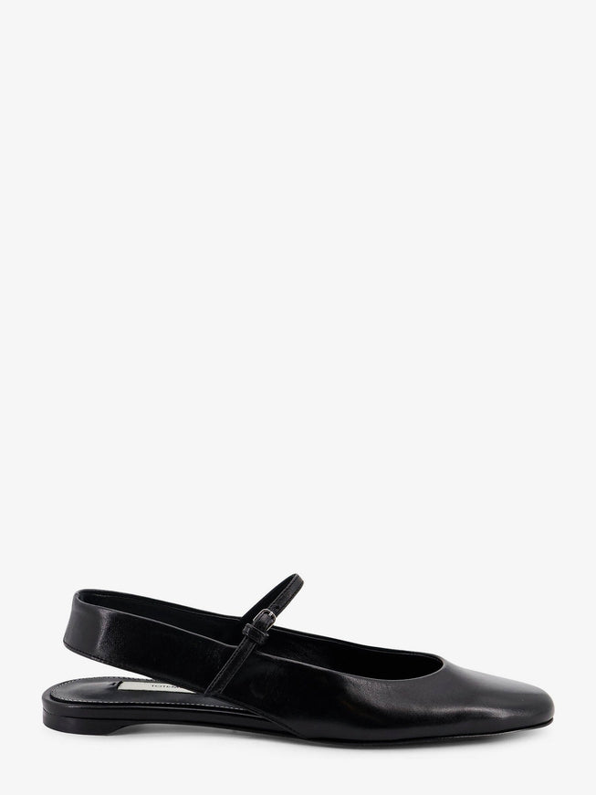 Toteme Leather Ballerinas Black