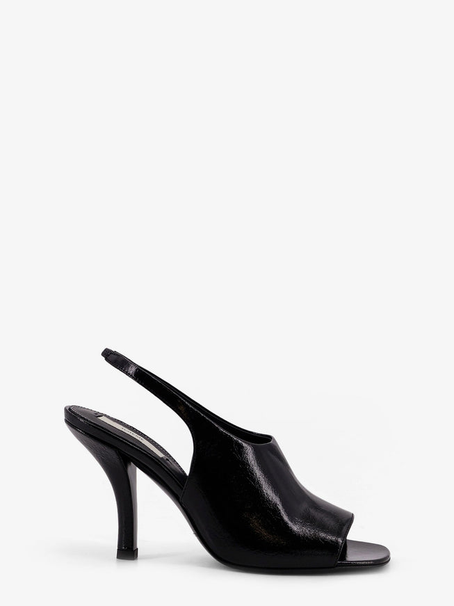 Toteme Leather Contour Sandals Black