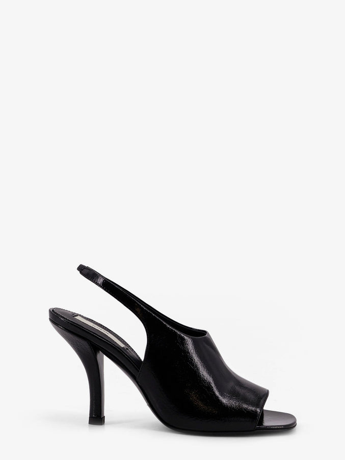 Toteme Leather Contour Sandals Black