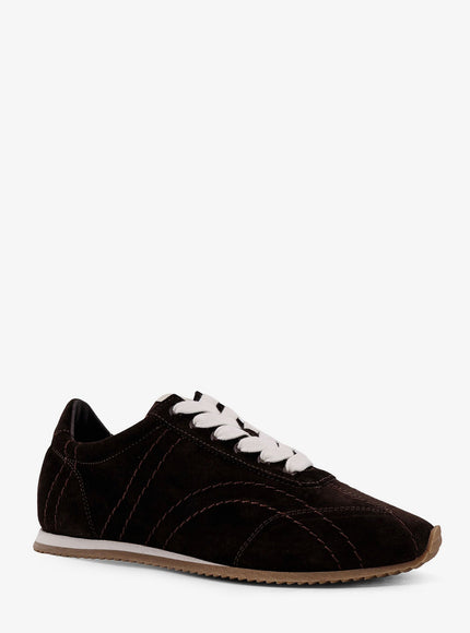 Toteme Leather Sneakers With Stitching Detail