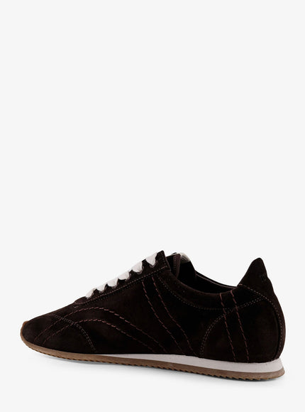 Toteme Leather Sneakers With Stitching Detail