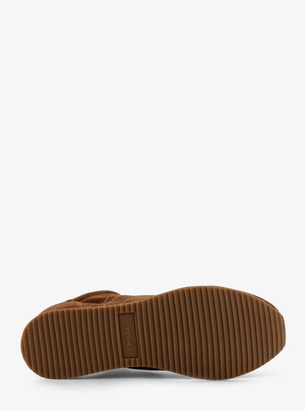 Toteme Leather Sneakers With Stitching Detail