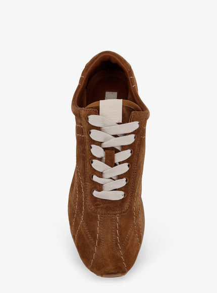 Toteme Leather Sneakers With Stitching Detail