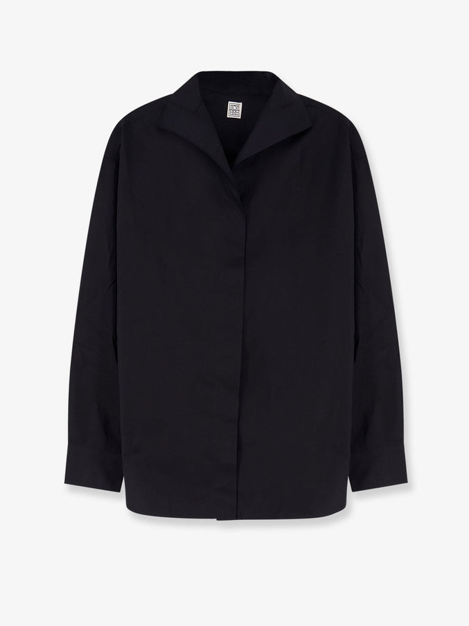 Toteme Oversized Cotton Shirt Black