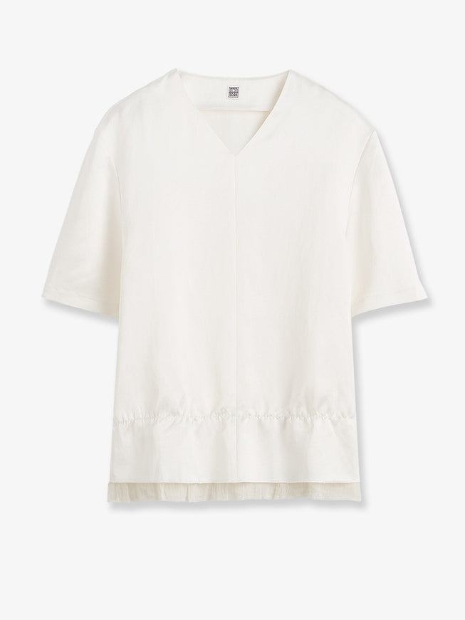Toteme Pullover Satin Top White