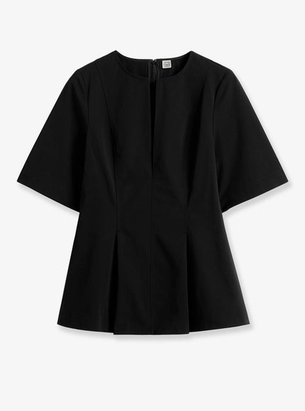 Toteme Tailored Cotton Top Black