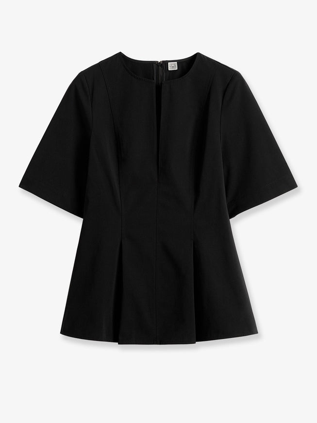 Toteme Tailored Cotton Top Black