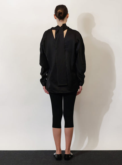 Toteme Cowl Neck Viscose And Linen Shirt