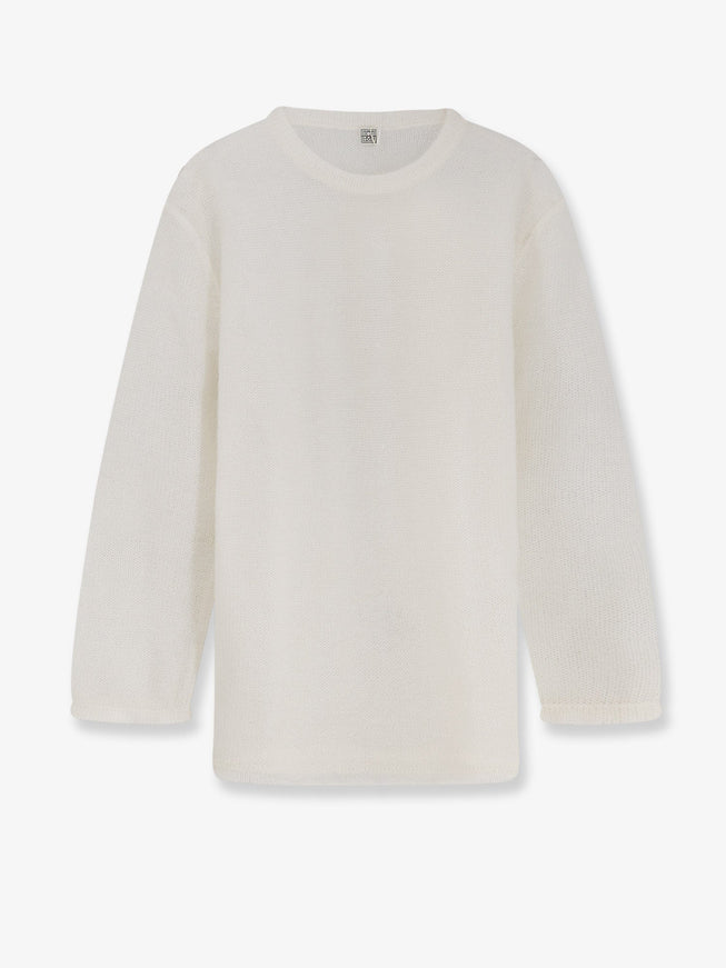 Toteme Mohair And Wool Blend Sweater Off-White