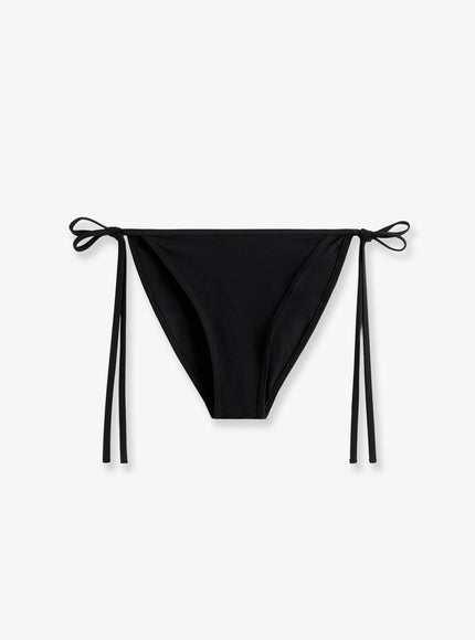 Toteme Scoop Nylon Bikini Bottom Black