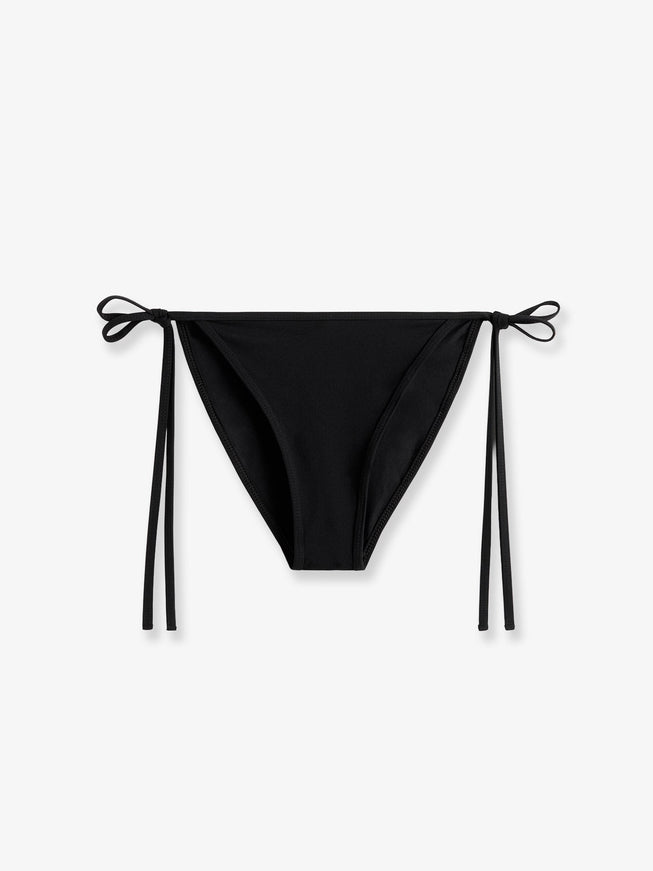 Toteme Scoop Nylon Bikini Bottom Black