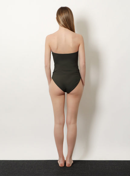 Toteme One-Piece Swimsuit With Ribbed Knit
