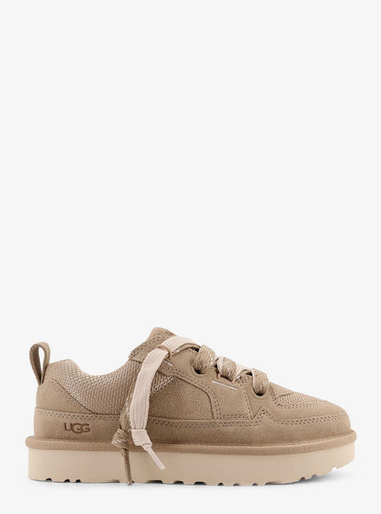 Ugg W Lo Lowmel Suede Sneakers Beige