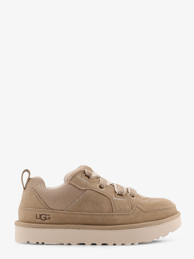 Ugg M Lo Lowmel Suede Sneakers Beige