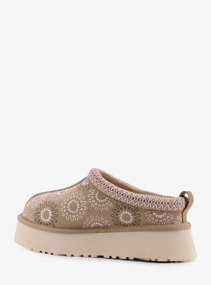Ugg W Tazz Suede Sandals With Multicolor Embroidery