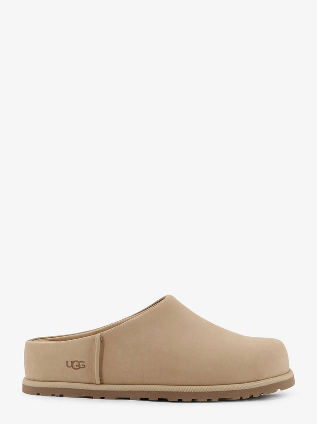Ugg Nubuck Sandals With Engraved Logo On The Side Beige