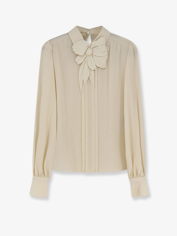Valentino Silk Shirt Vaniglia