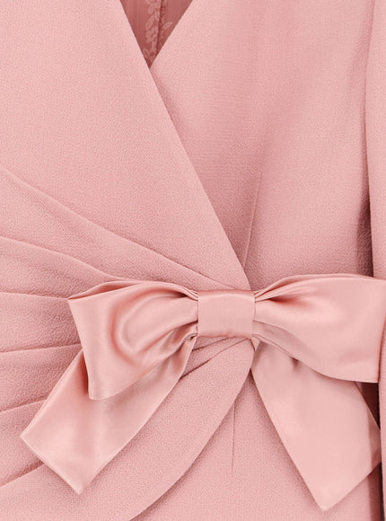 Valentino Wool Crepe Blazer With Bow