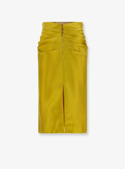 Valentino Shantung Midi Skirt