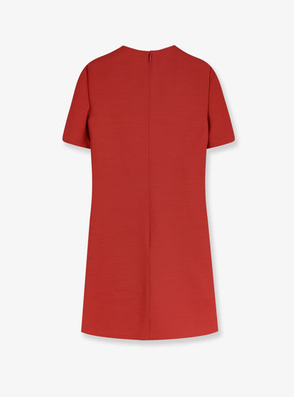 Valentino Wool And Silk Blend Short Dress
