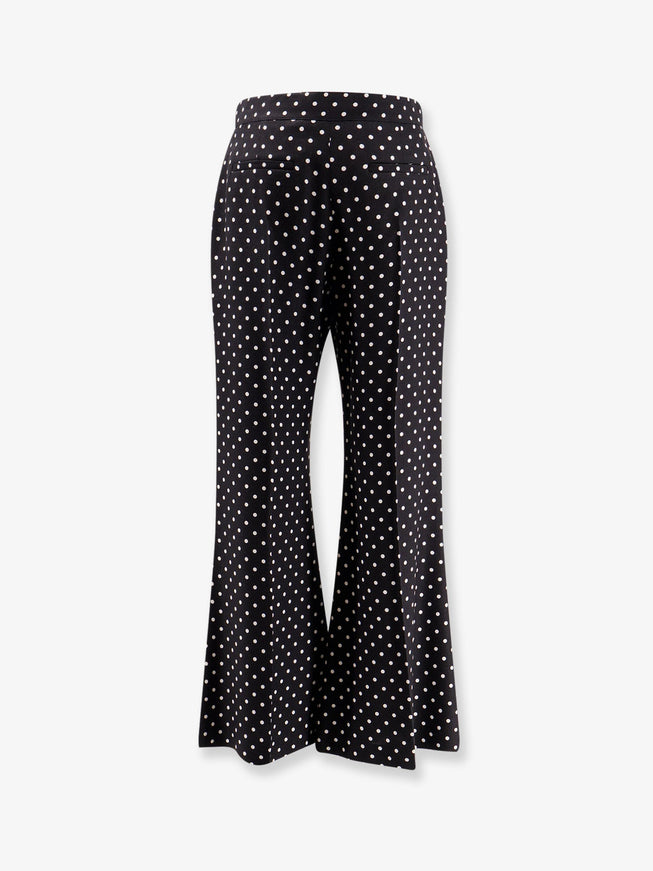 Valentino Polka-Dots Viscose Trousers