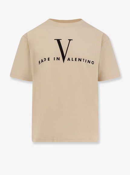 Valentino Cotton T-Shirt Burro Nero