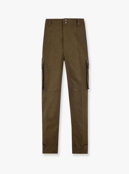 Valentino Cargo Cotton Trousers Militare